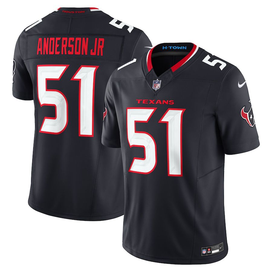 Men Houston Texans 51 Will Anderson Jr. Nike Navy Vapor F.U.S.E. Limited NFL Jersey